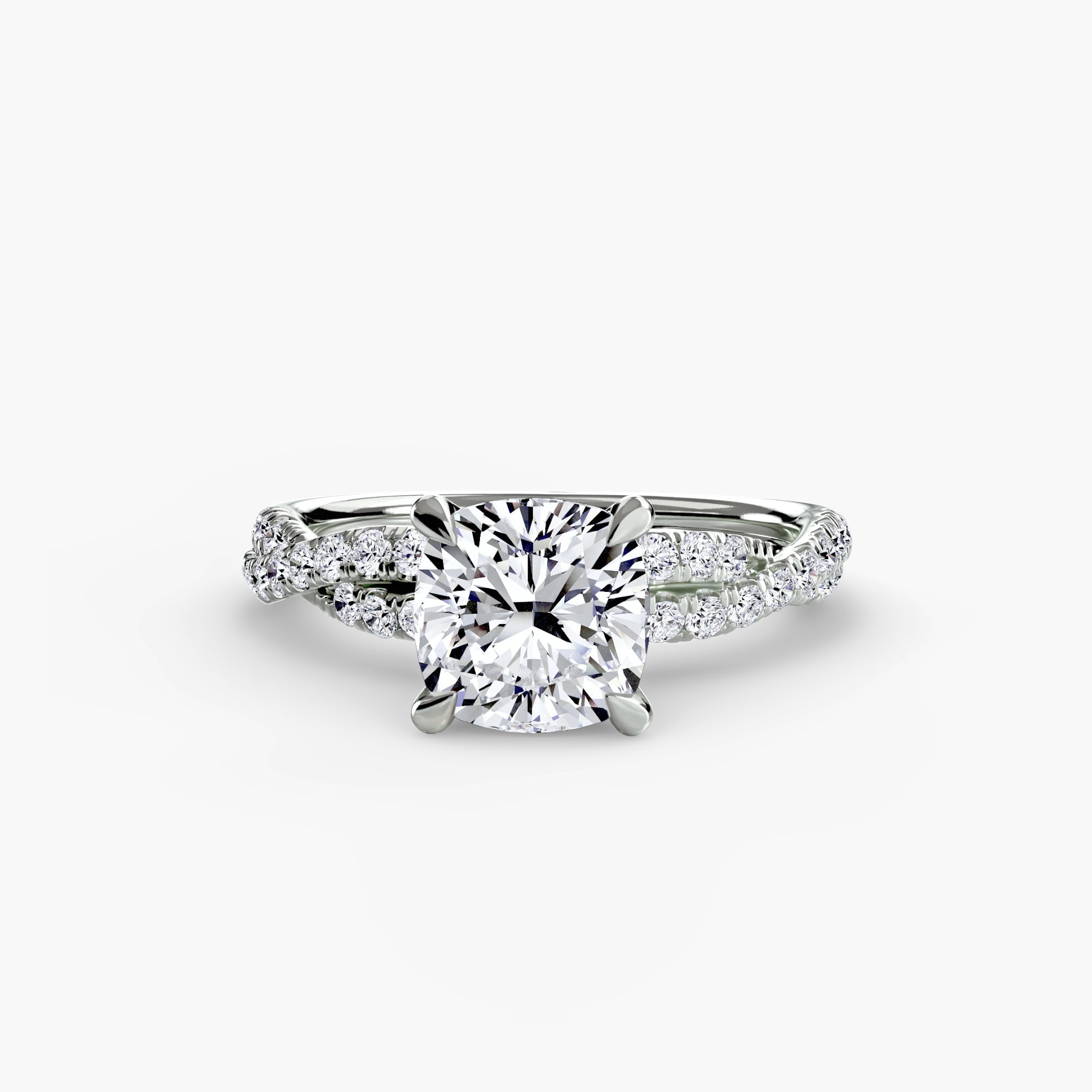 The Twisted Pavé Solitaire EclectiCarat