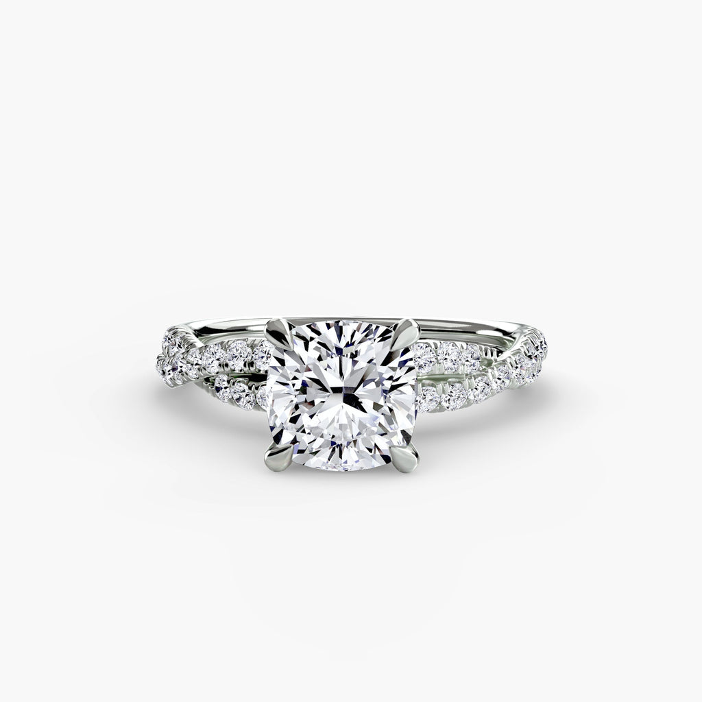 The Twisted Pavé Solitaire EclectiCarat