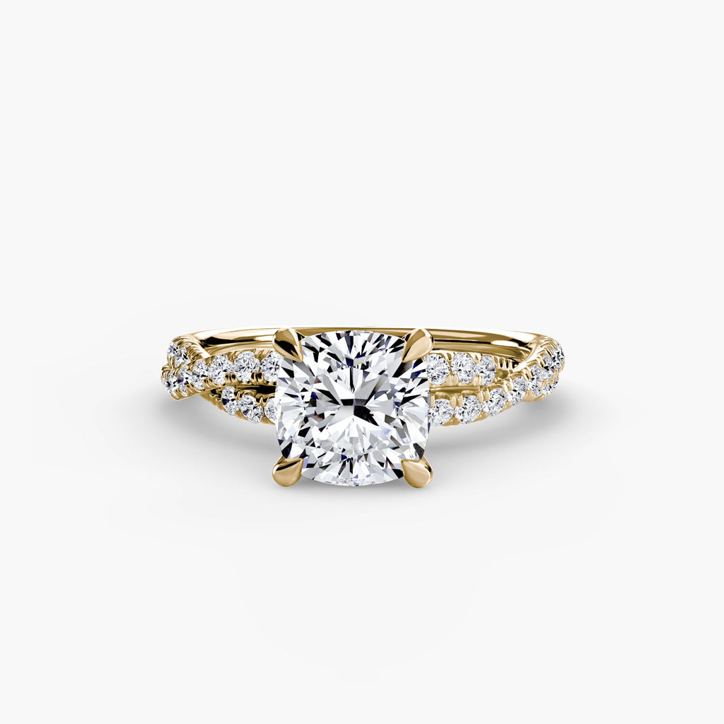 The Twisted Pavé Solitaire EclectiCarat