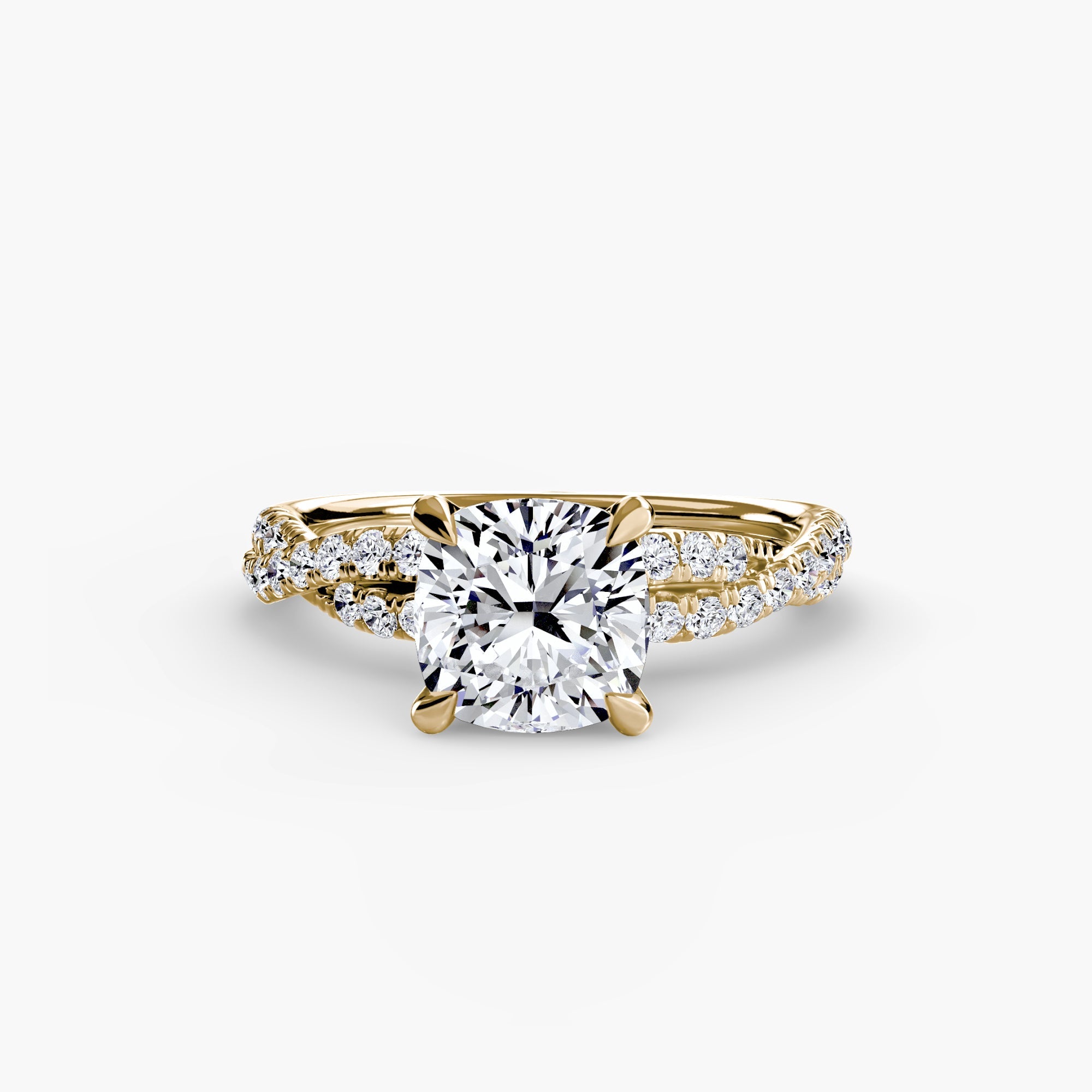 The Twisted Pavé Solitaire EclectiCarat