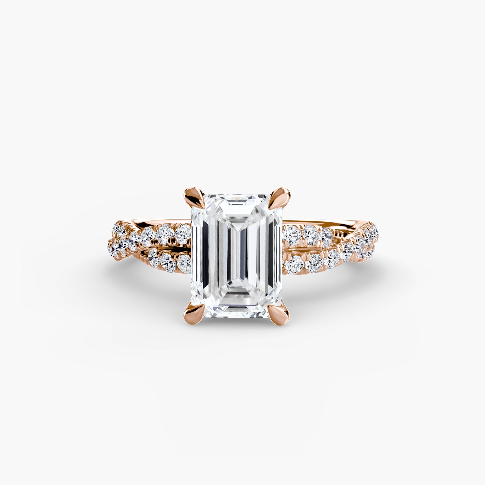 The Twisted Pavé Solitaire EclectiCarat