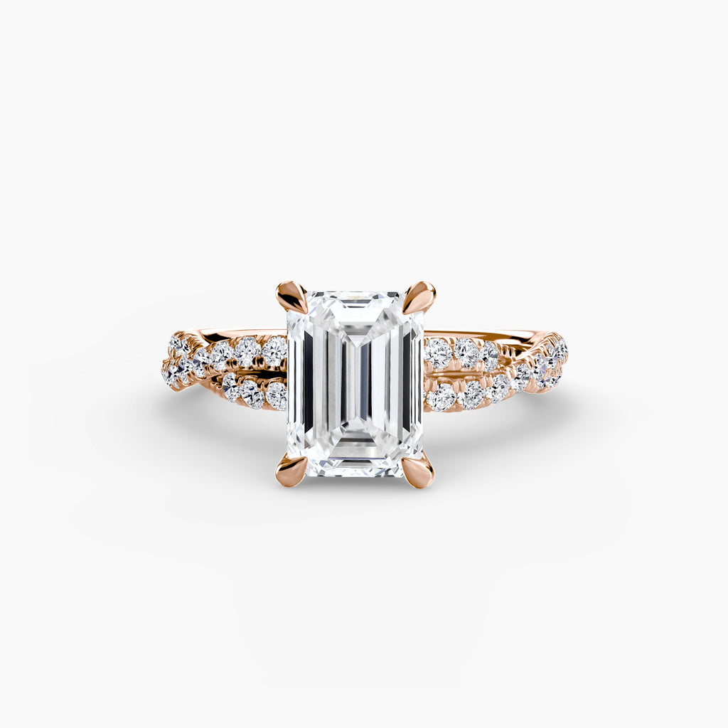 The Twisted Pavé Solitaire EclectiCarat