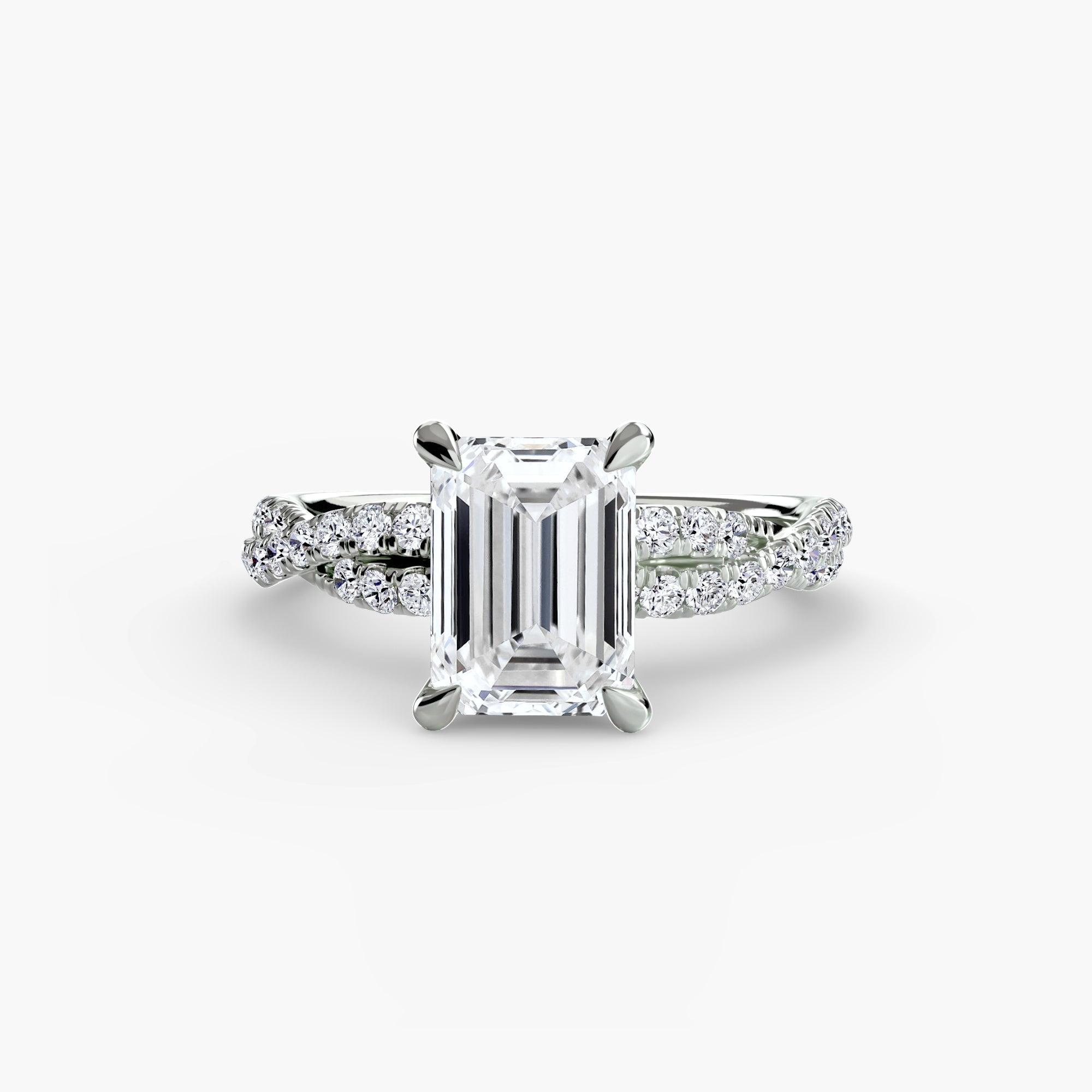 The Twisted Pavé Solitaire EclectiCarat
