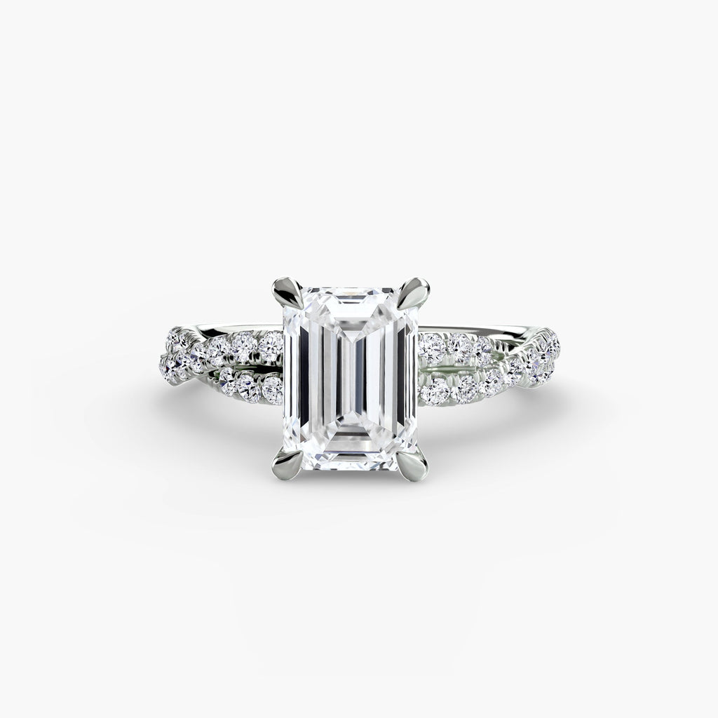 The Twisted Pavé Solitaire EclectiCarat