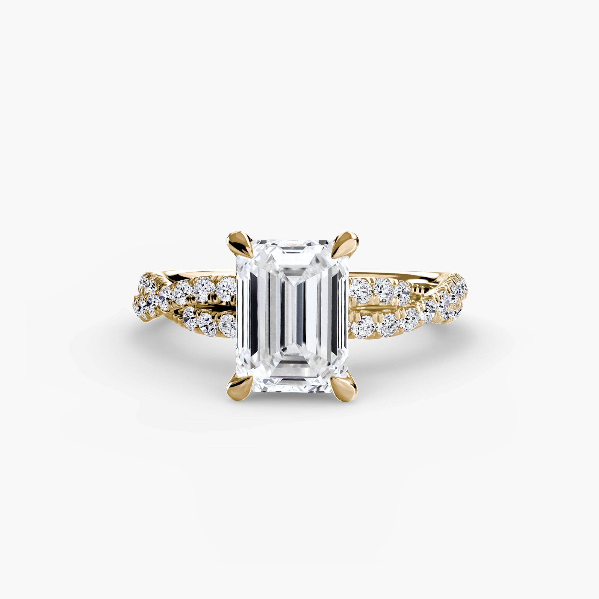 The Twisted Pavé Solitaire EclectiCarat