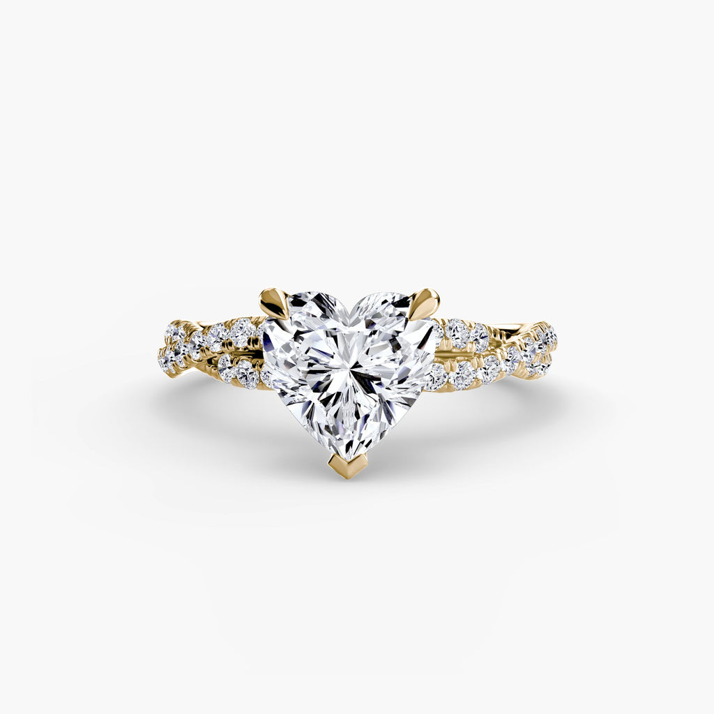 The Twisted Pavé Solitaire EclectiCarat