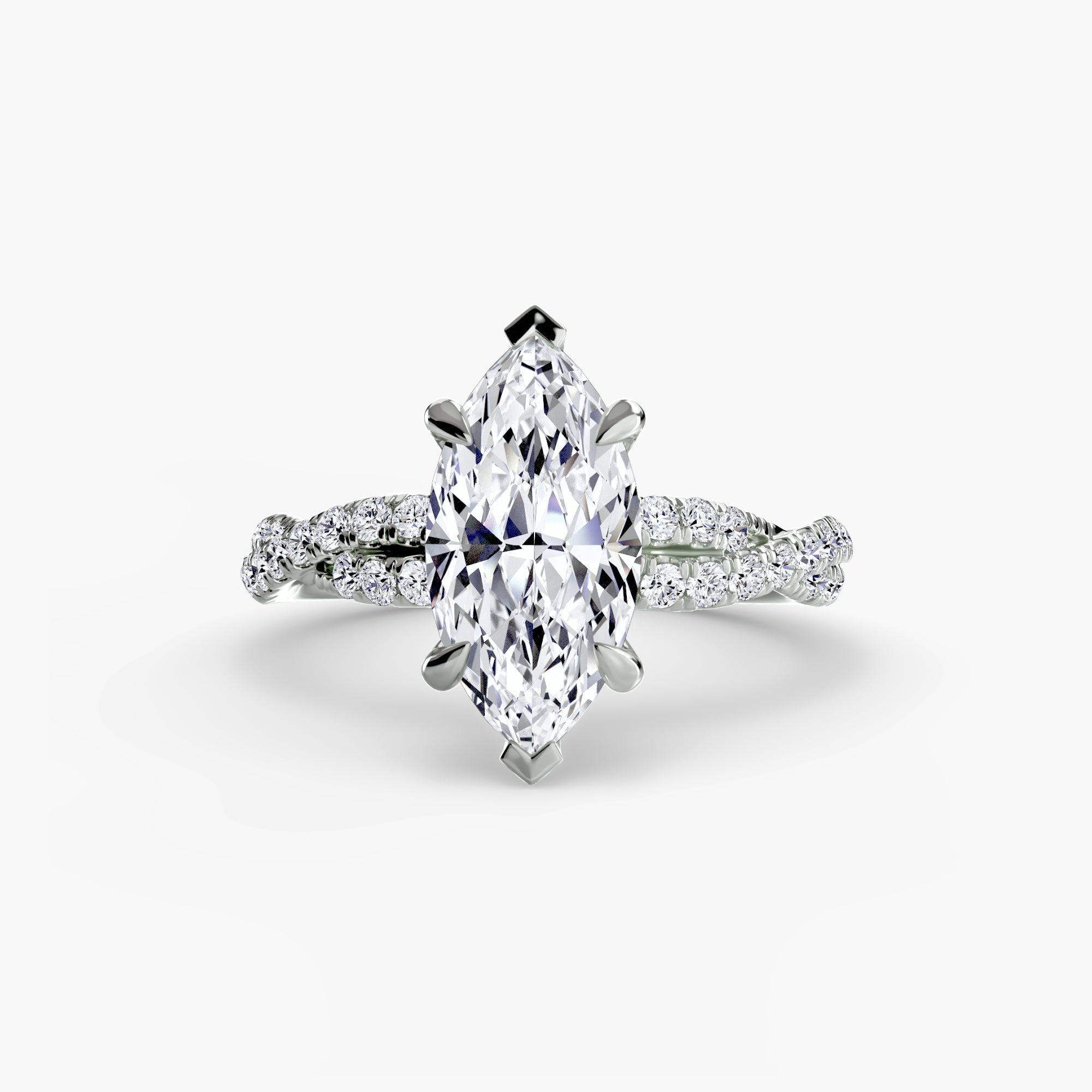 The Twisted Pavé Solitaire EclectiCarat