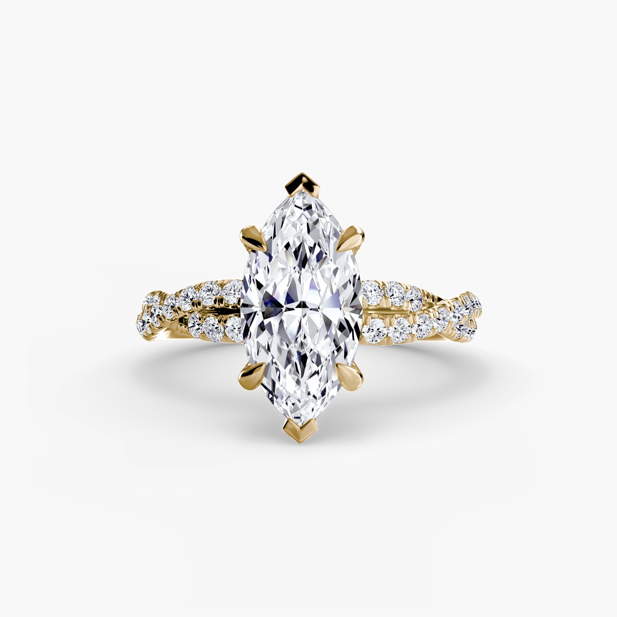 The Twisted Pavé Solitaire EclectiCarat