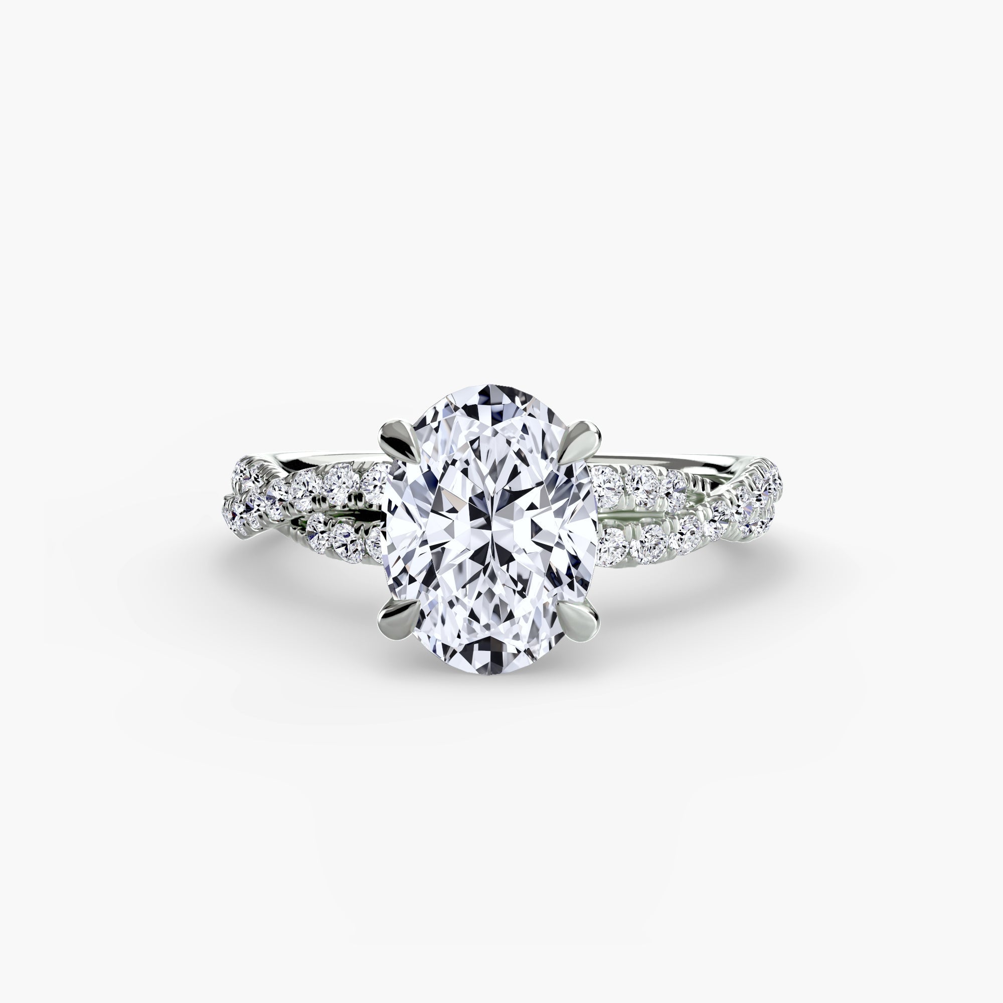 The Twisted Pavé Solitaire EclectiCarat