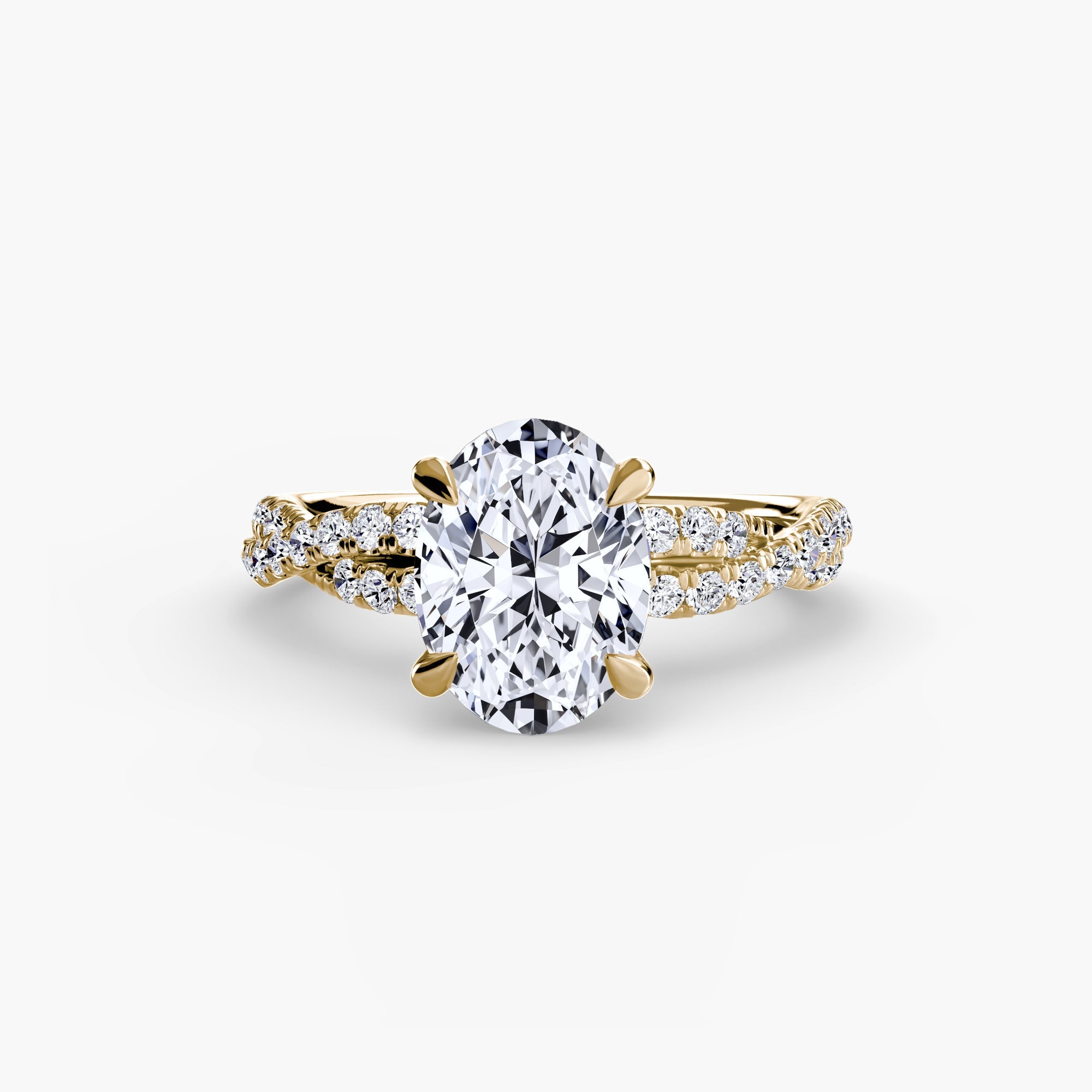 The Twisted Pavé Solitaire EclectiCarat