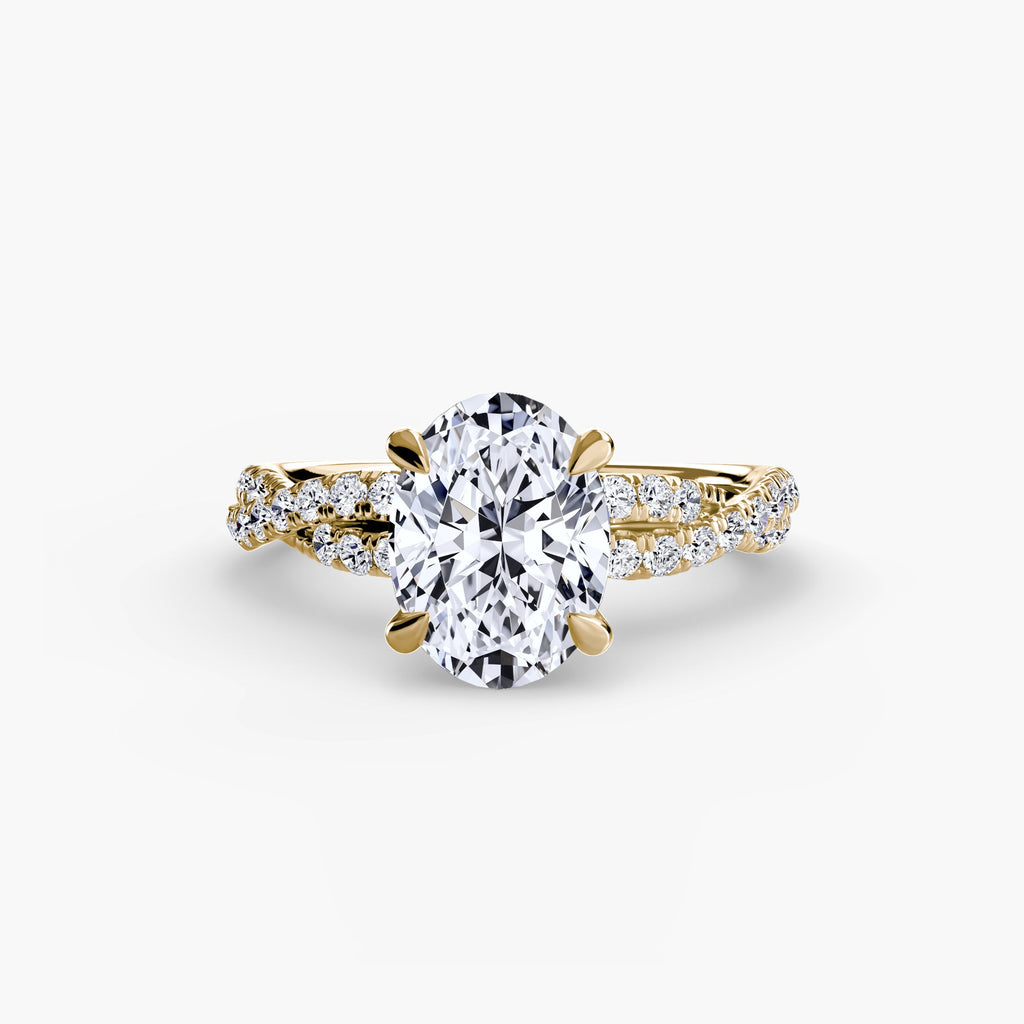 The Twisted Pavé Solitaire EclectiCarat