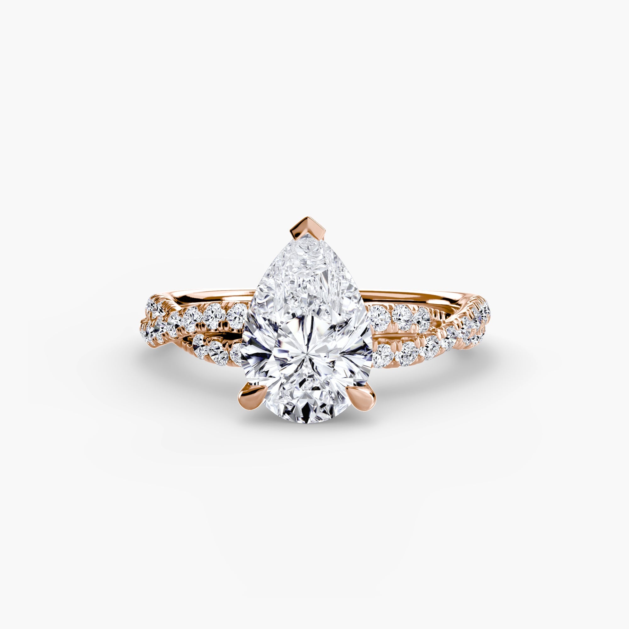 The Twisted Pavé Solitaire EclectiCarat