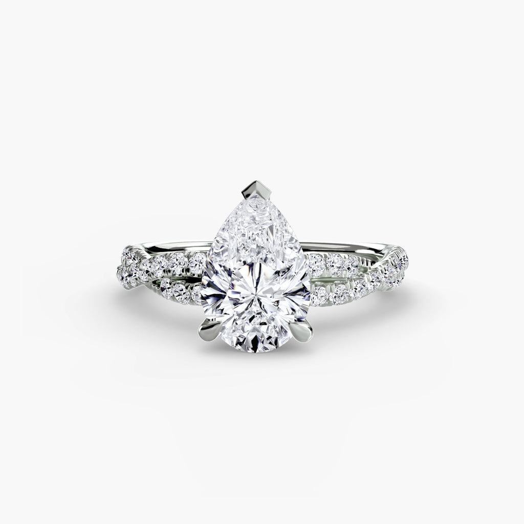 The Twisted Pavé Solitaire EclectiCarat