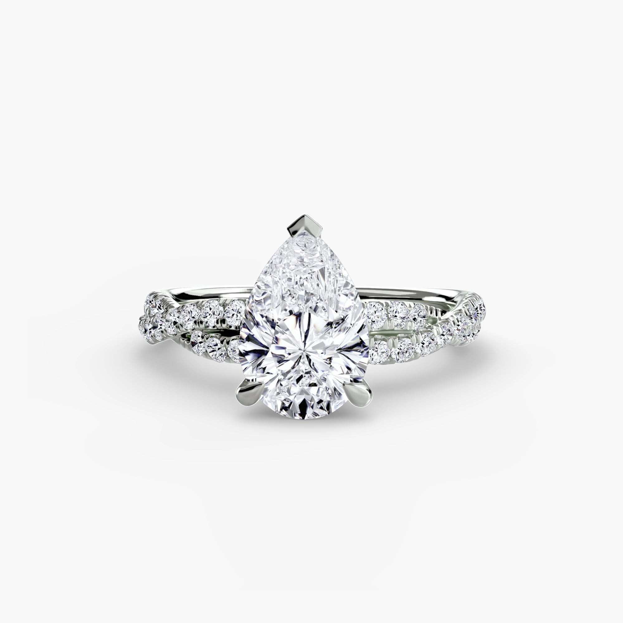 The Twisted Pavé Solitaire EclectiCarat