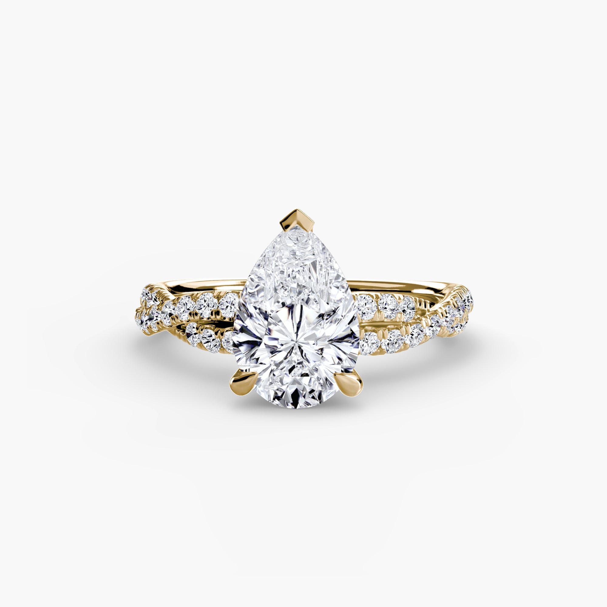 The Twisted Pavé Solitaire EclectiCarat
