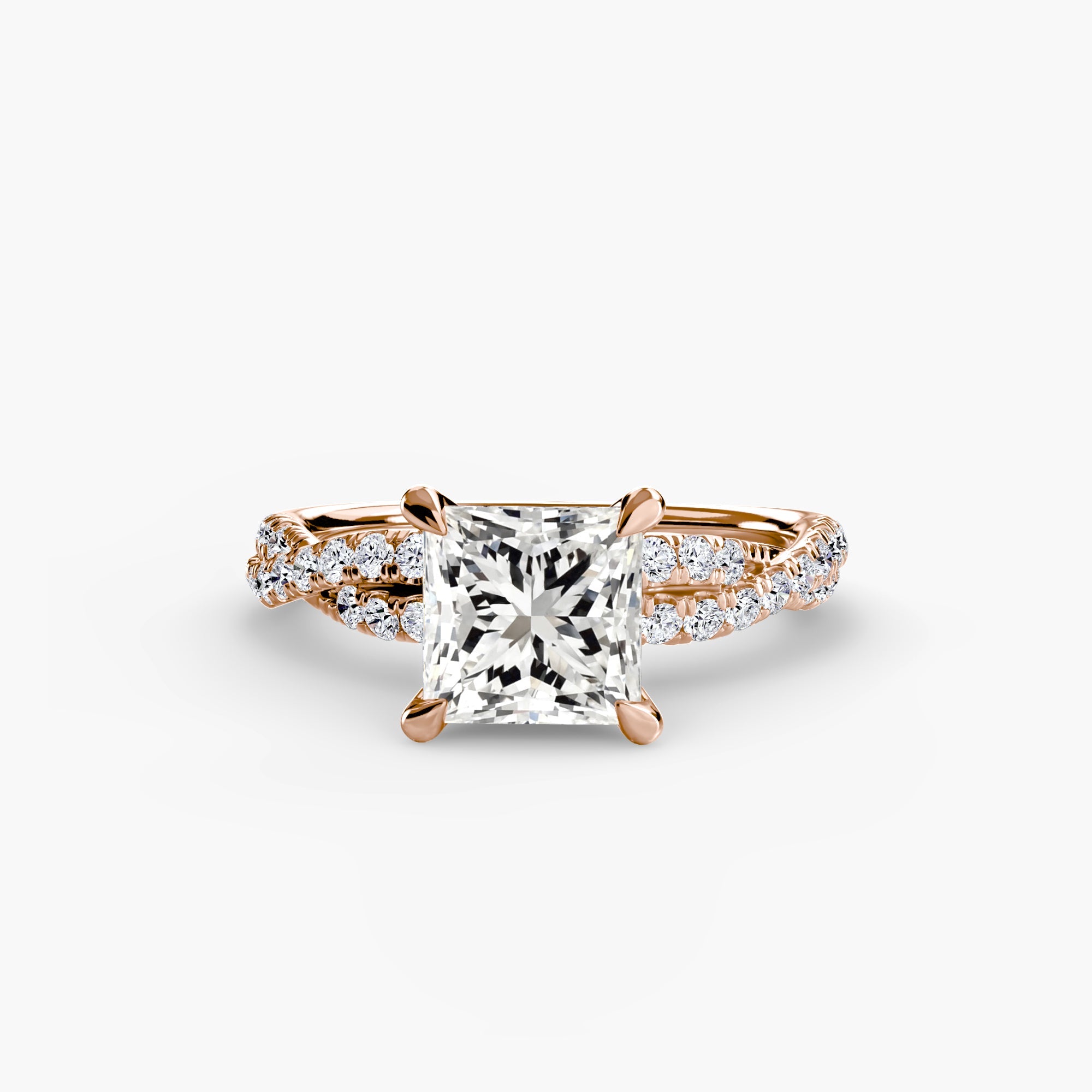The Twisted Pavé Solitaire EclectiCarat
