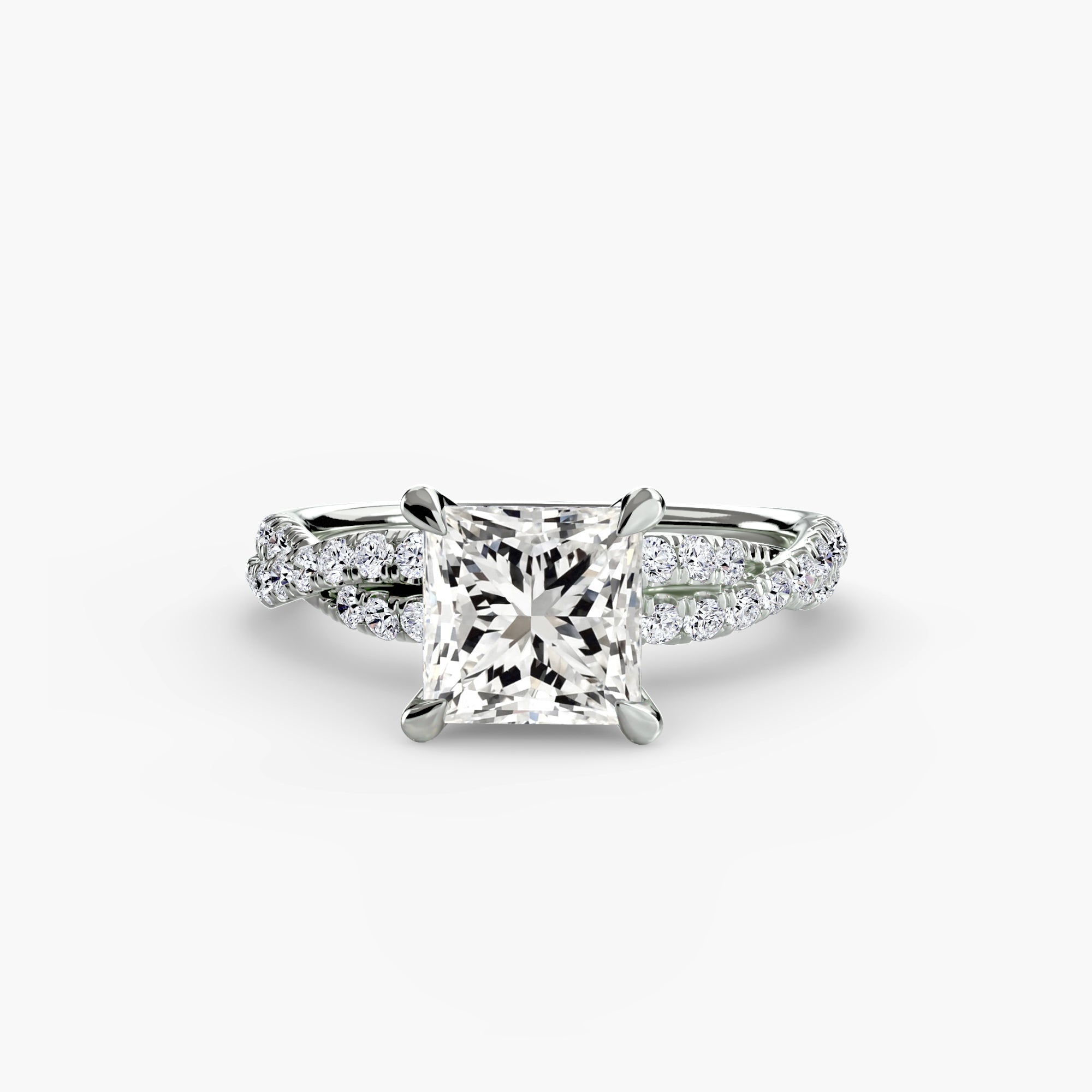 The Twisted Pavé Solitaire EclectiCarat