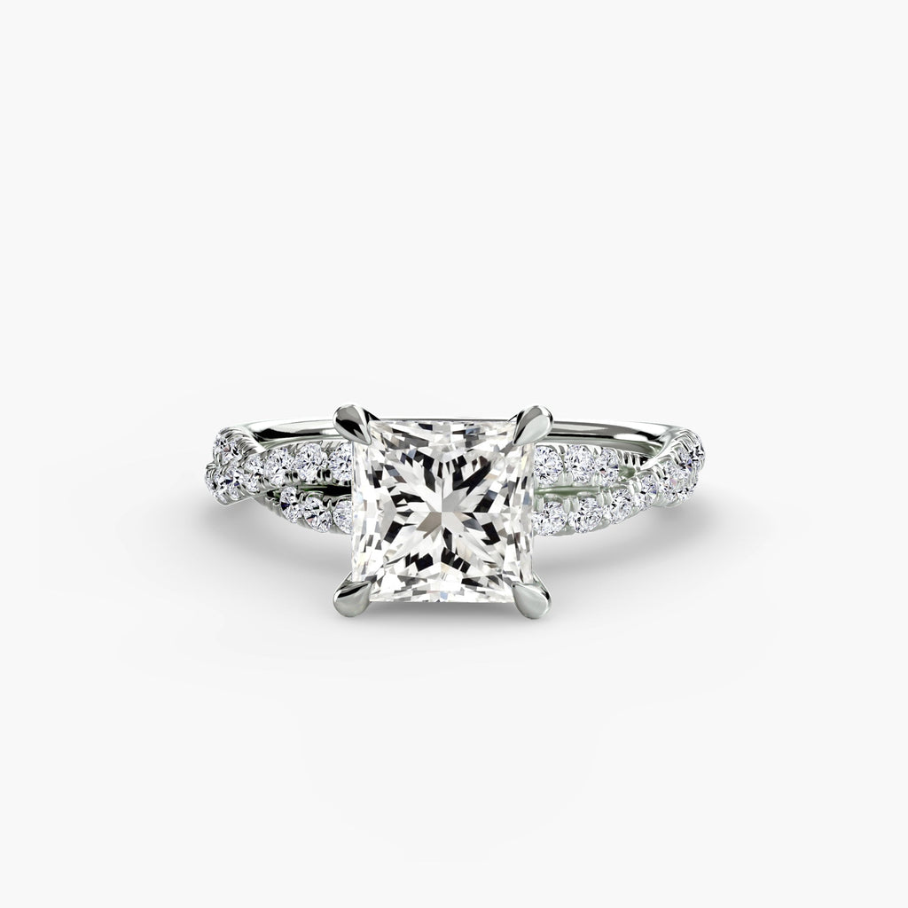 The Twisted Pavé Solitaire EclectiCarat