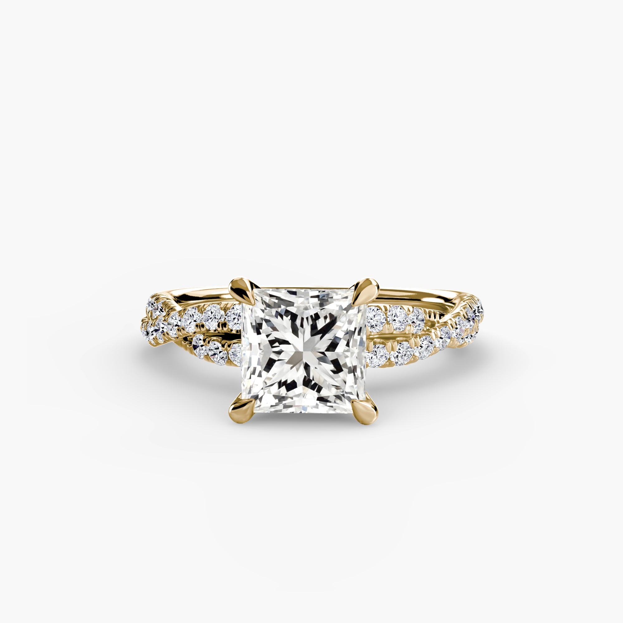 The Twisted Pavé Solitaire EclectiCarat