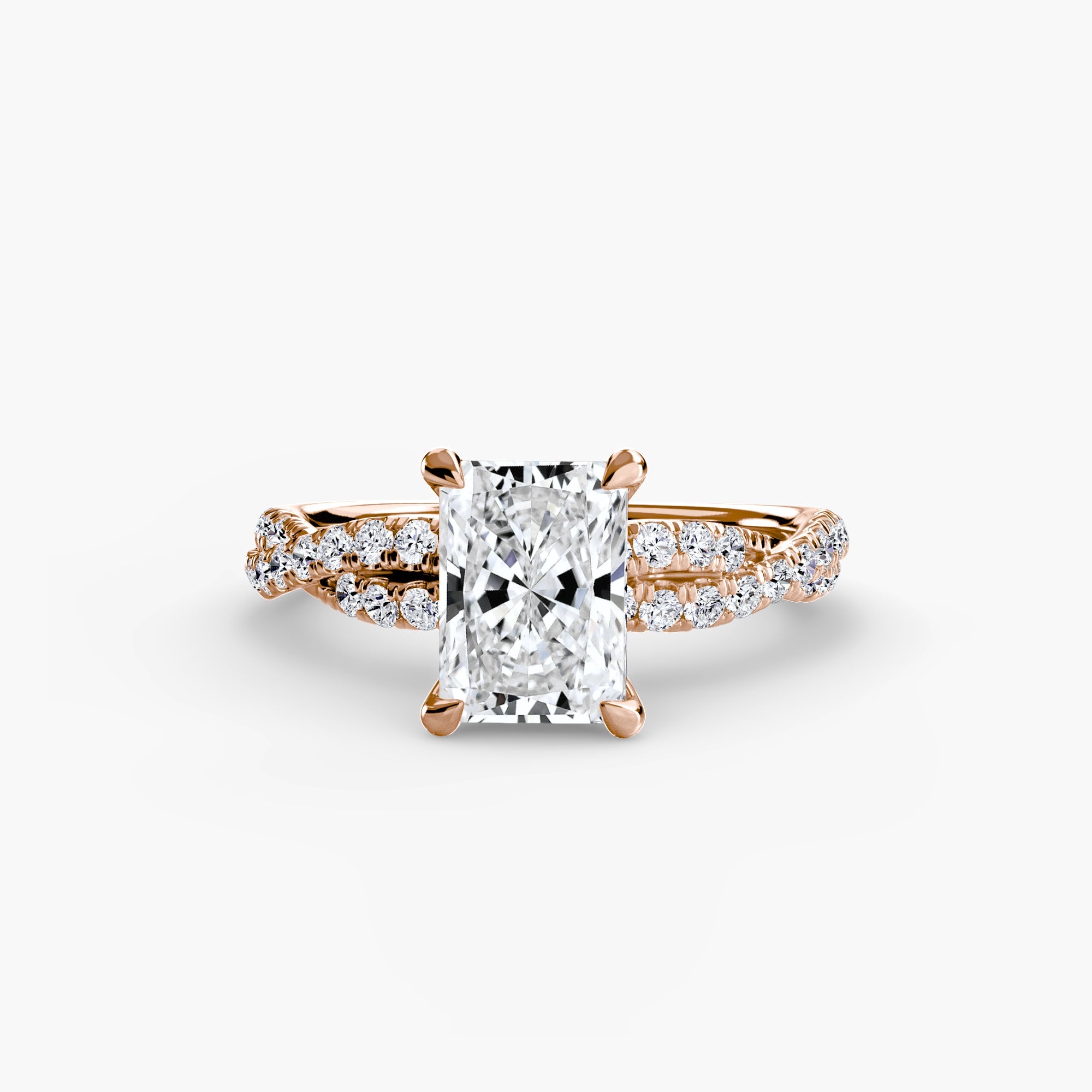 The Twisted Pavé Solitaire EclectiCarat