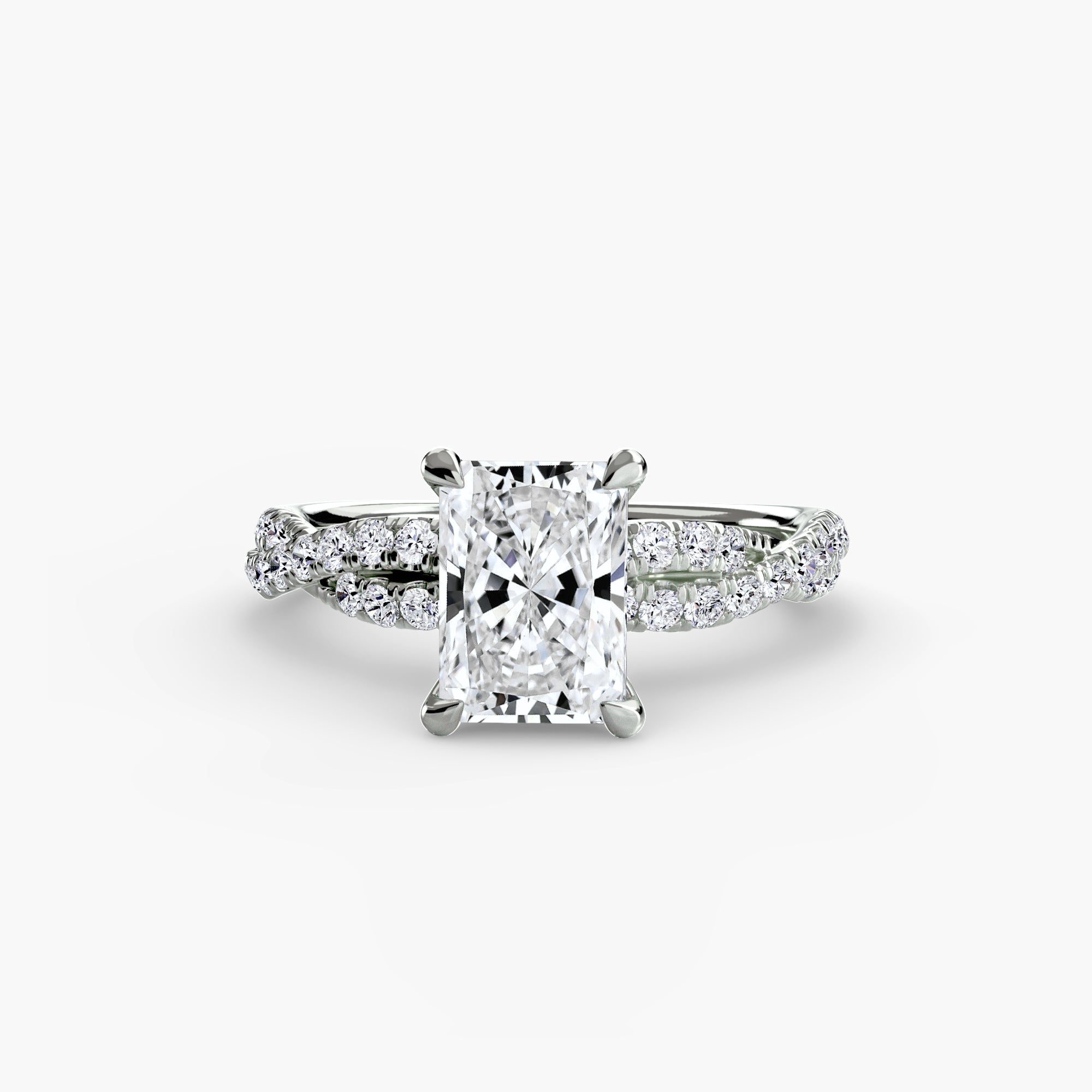 The Twisted Pavé Solitaire EclectiCarat