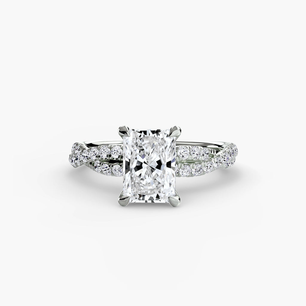 The Twisted Pavé Solitaire EclectiCarat