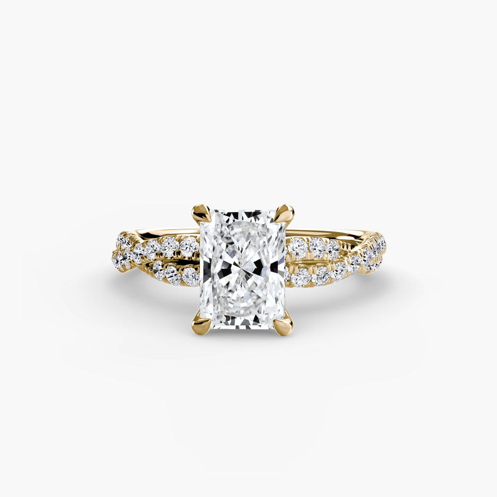 The Twisted Pavé Solitaire EclectiCarat
