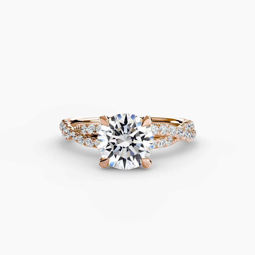 The Twisted Pavé Solitaire EclectiCarat