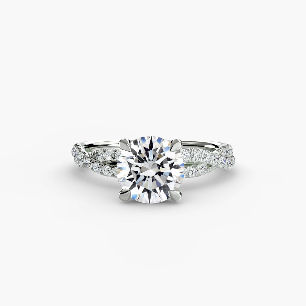 The Twisted Pavé Solitaire EclectiCarat