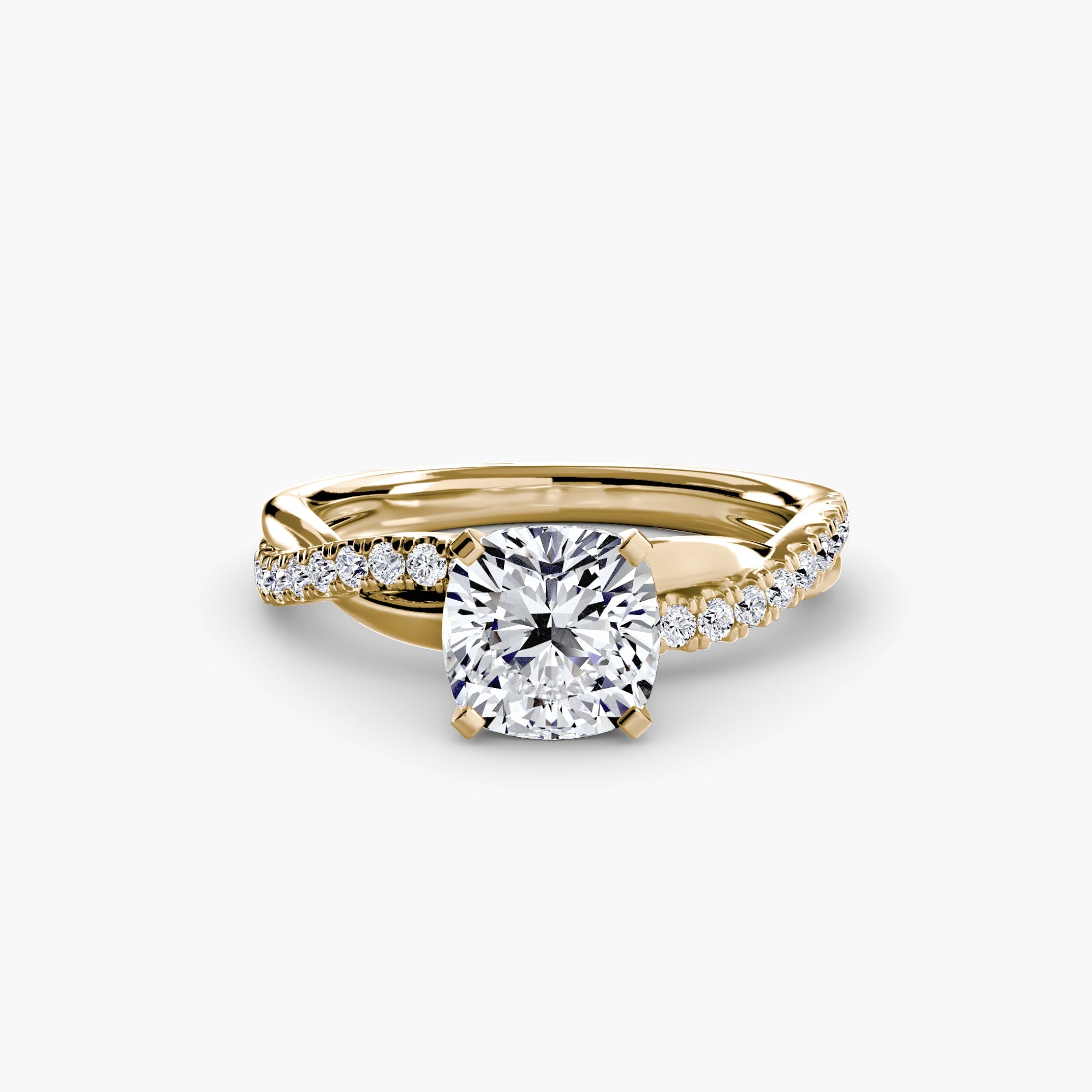 The Emerald Twist Pavé Ring EclectiCarat