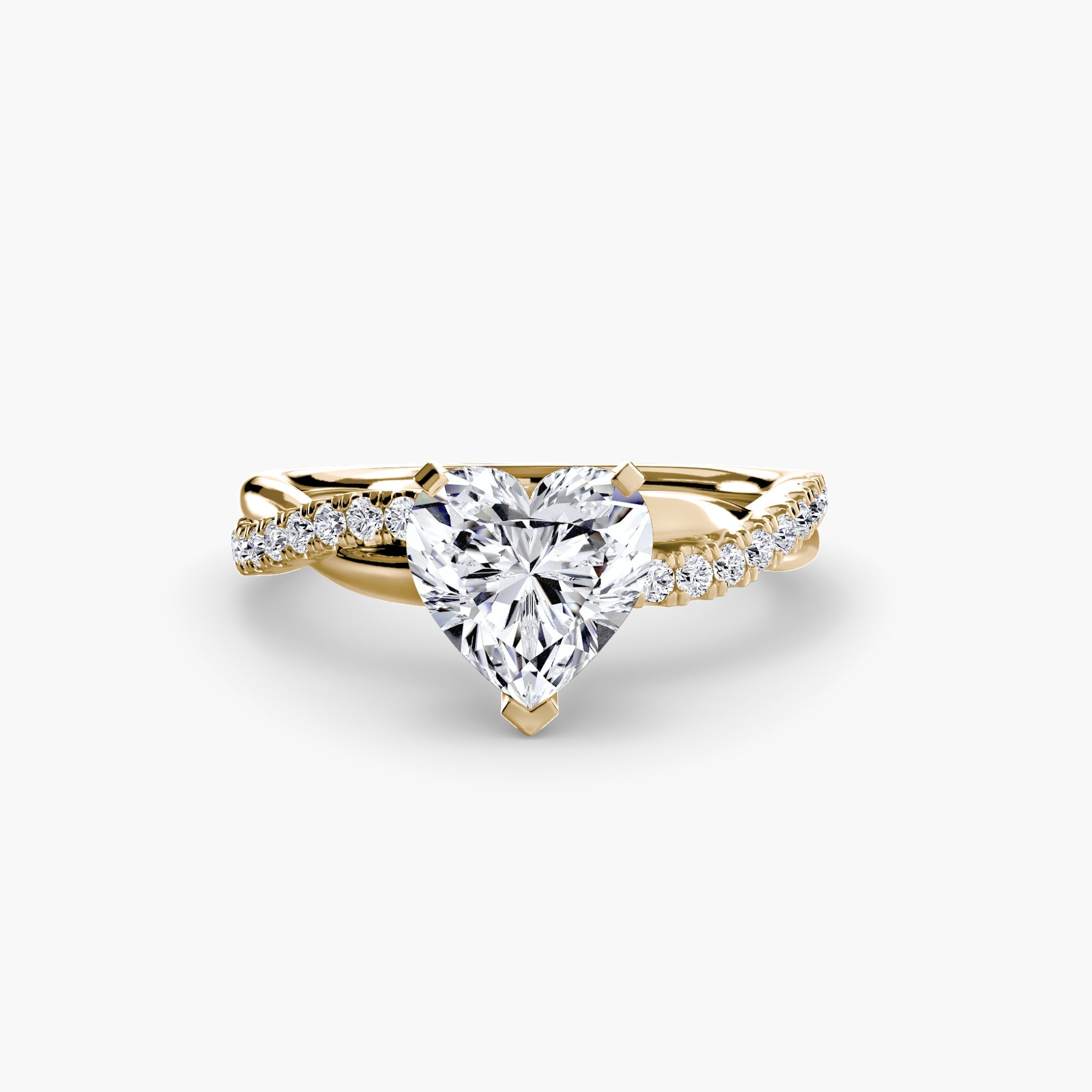 The Emerald Twist Pavé Ring EclectiCarat