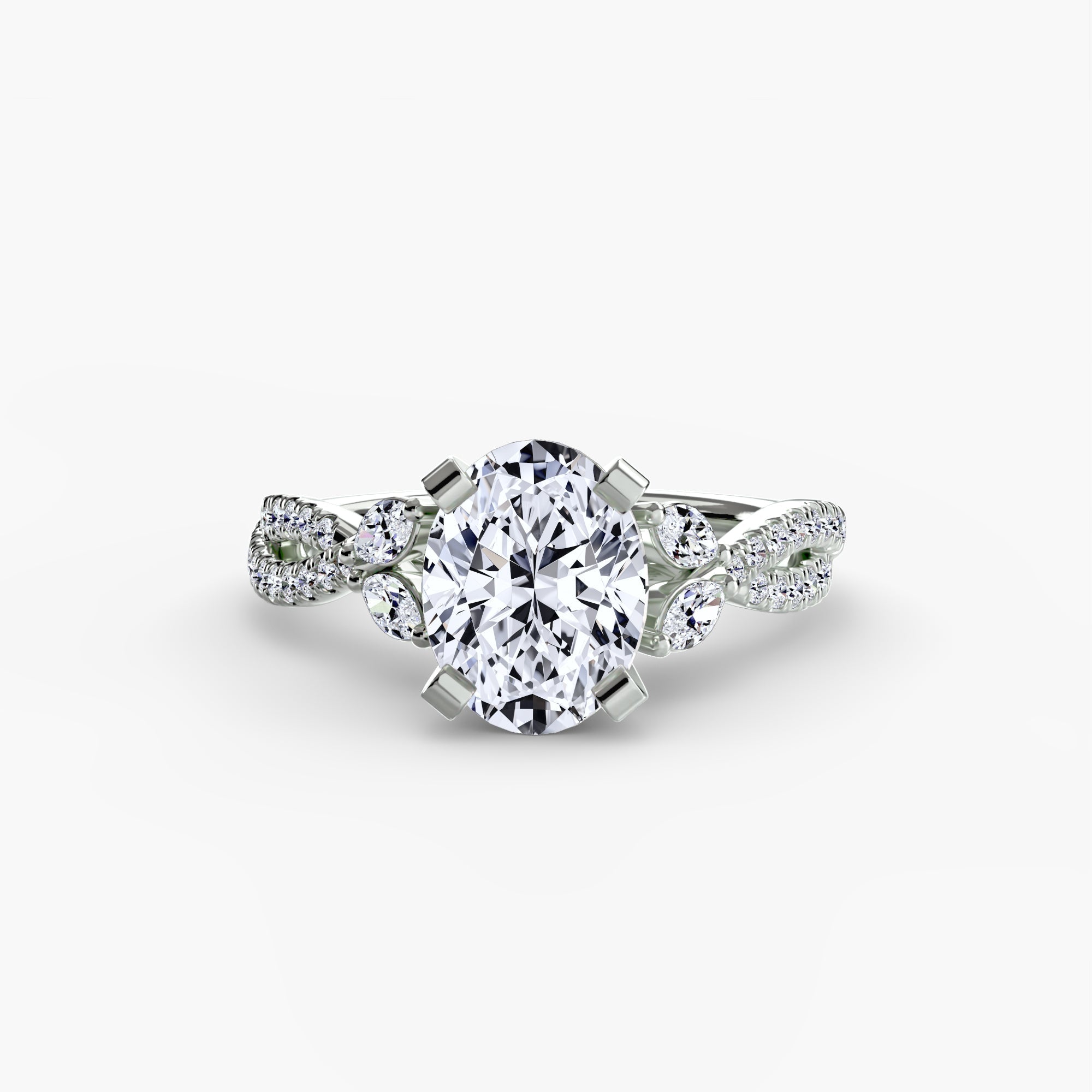 The Twist Pavé Ring EclectiCarat