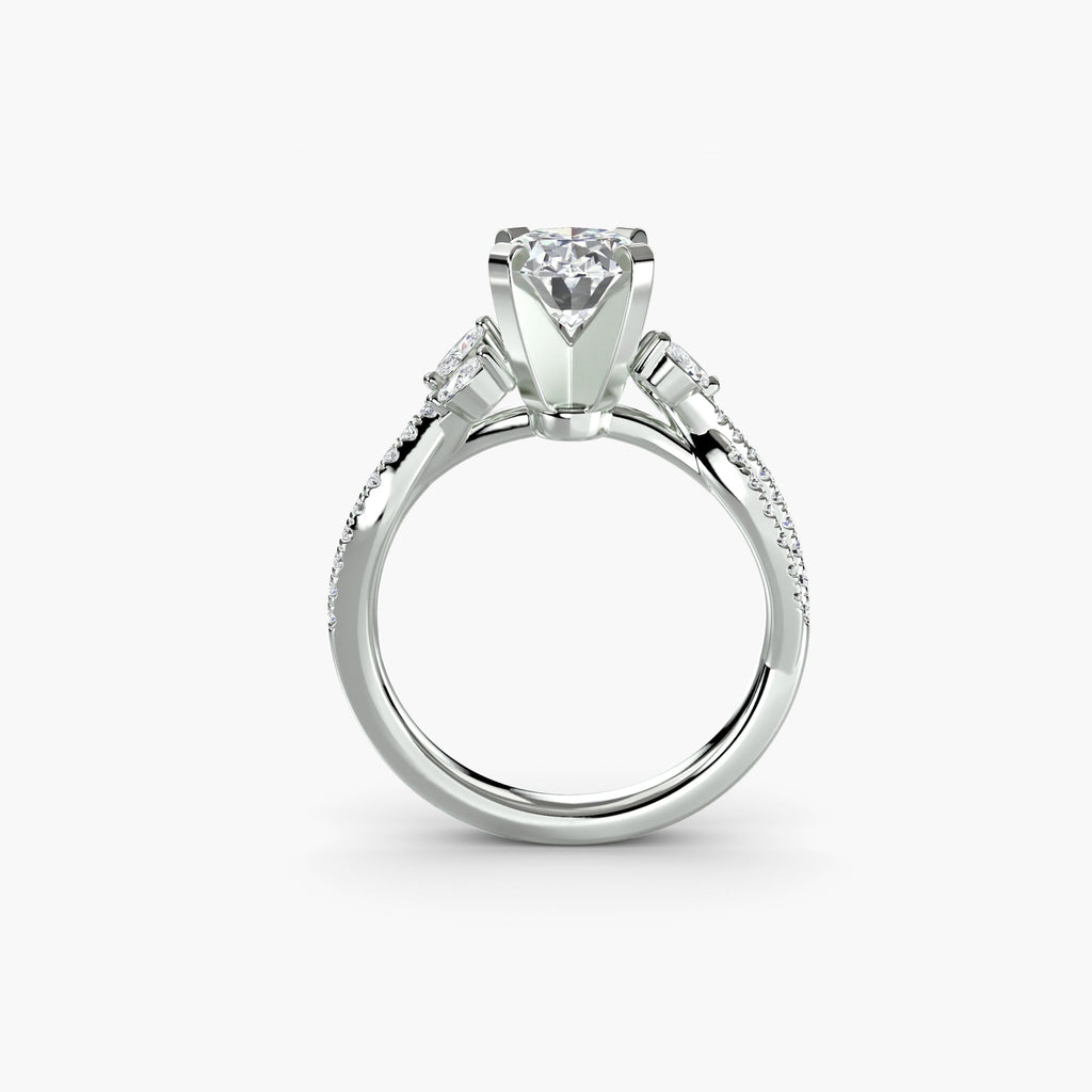 The Twist Pavé Ring EclectiCarat
