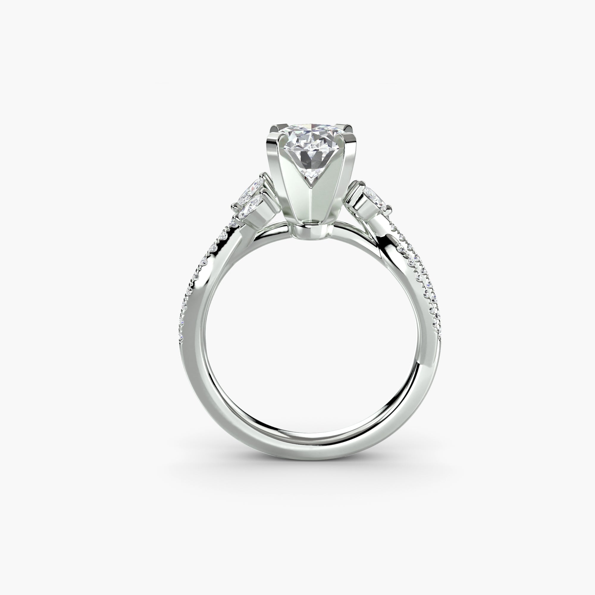 The Twist Pavé Ring EclectiCarat