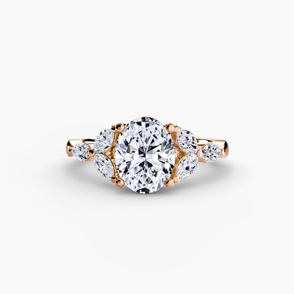 The Shoulder Cluster Ring EclectiCarat