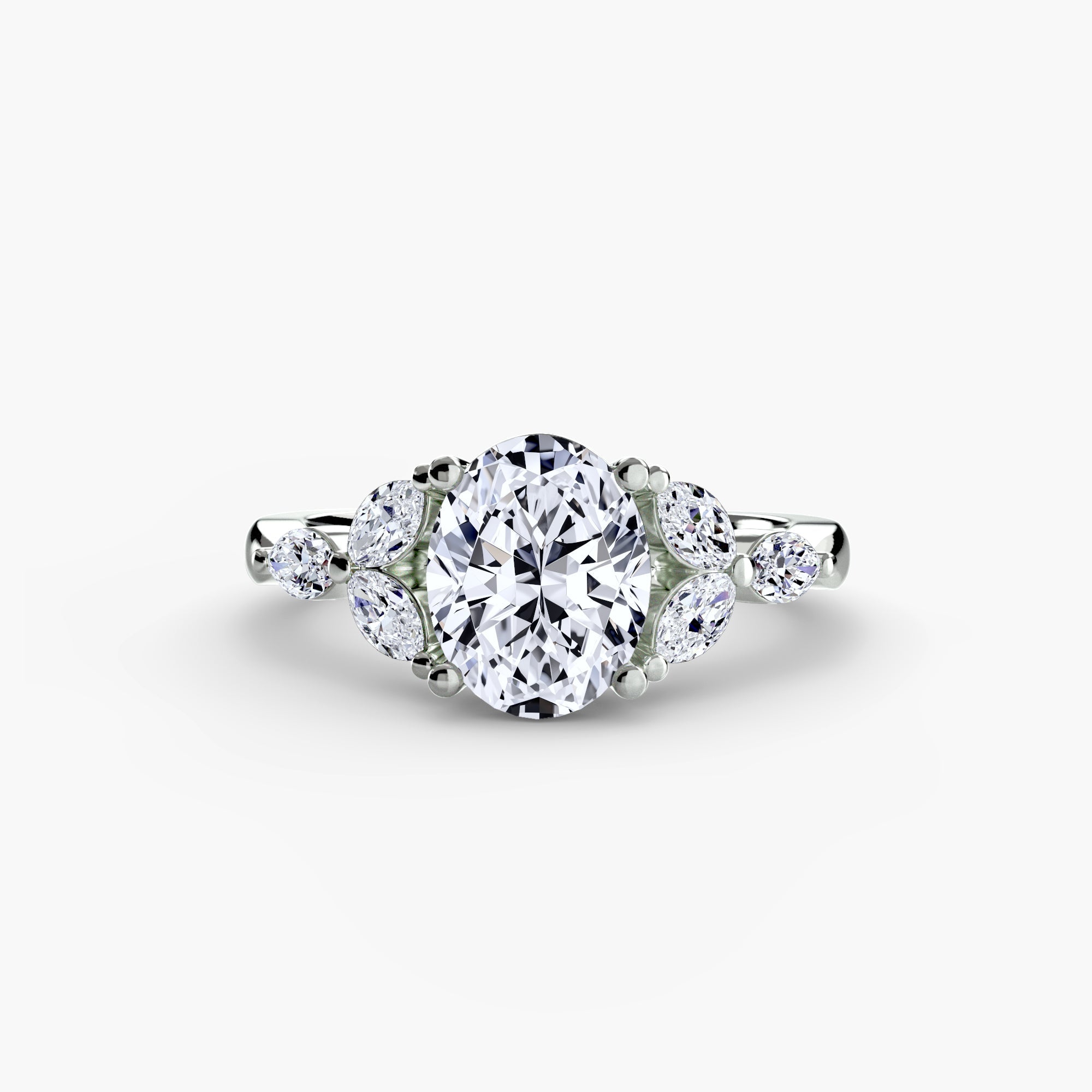 The Shoulder Cluster Ring EclectiCarat