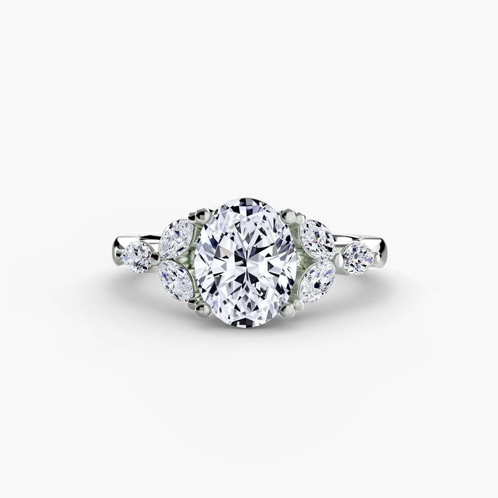 The Shoulder Cluster Ring EclectiCarat