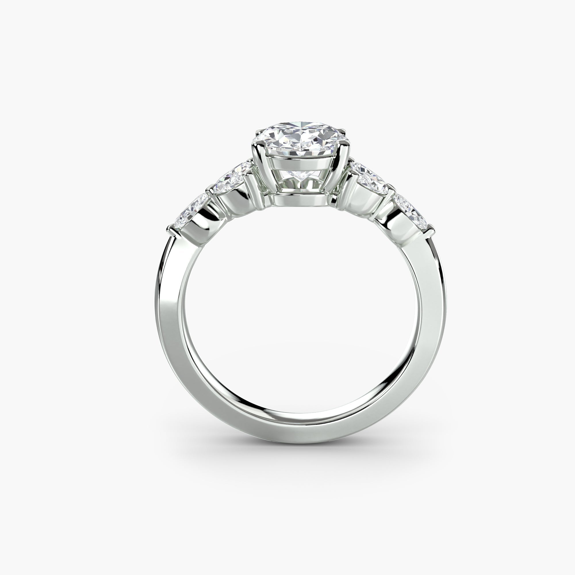 The Shoulder Cluster Ring EclectiCarat