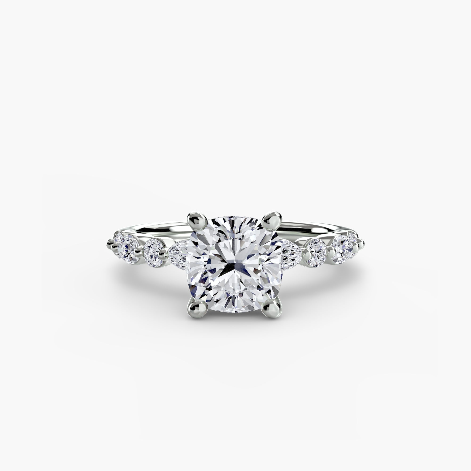 Solitaire with Eternity Pavé 2 EclectiCarat