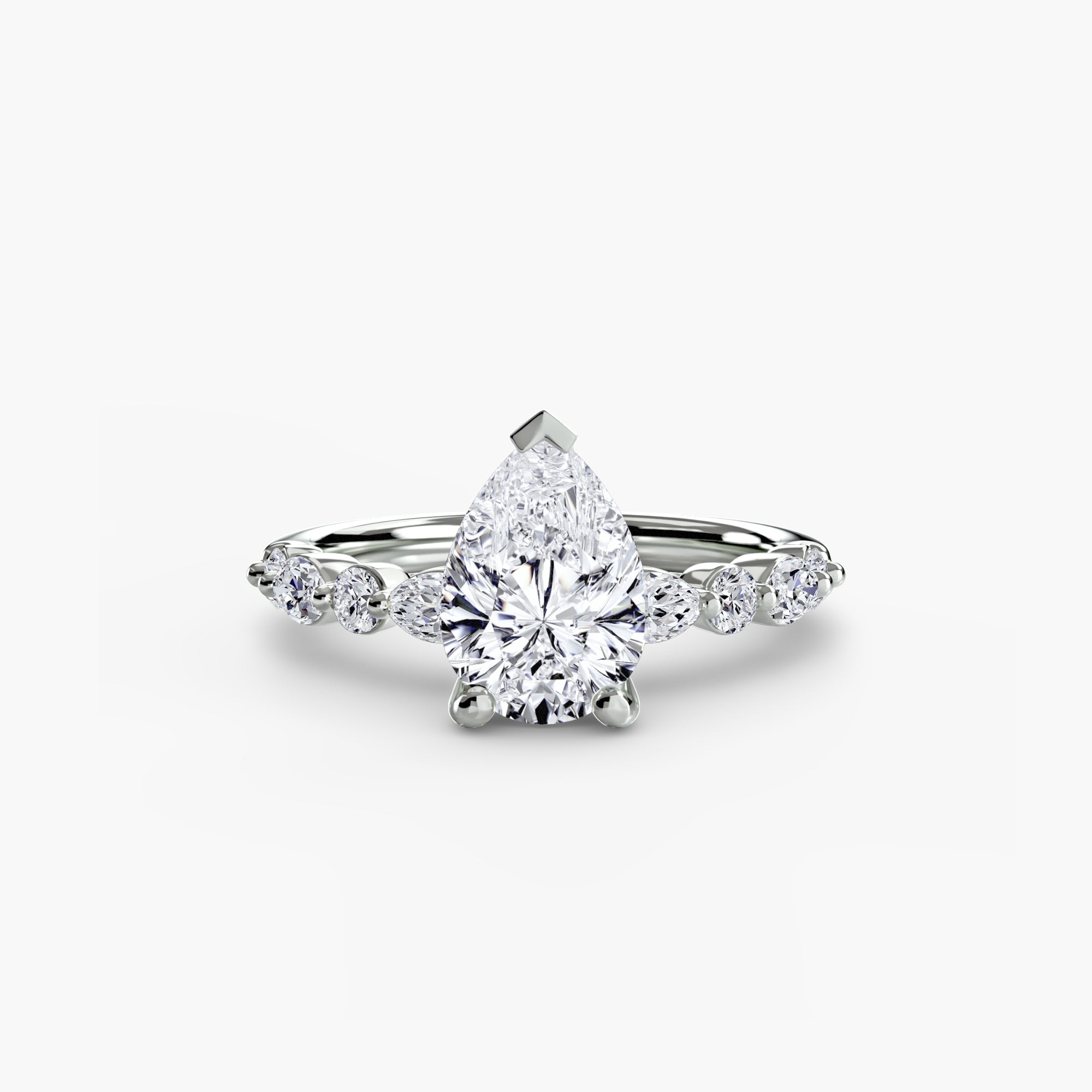 Solitaire with Eternity Pavé 2 EclectiCarat