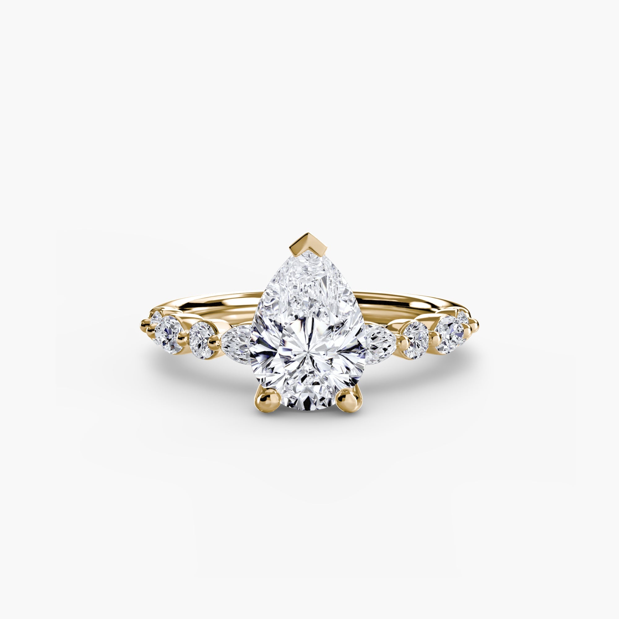 Solitaire with Eternity Pavé 2 EclectiCarat