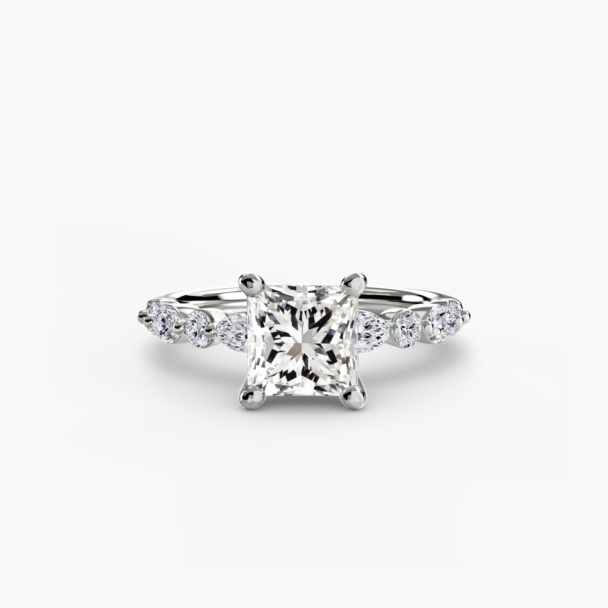 Solitaire with Eternity Pavé 2 EclectiCarat