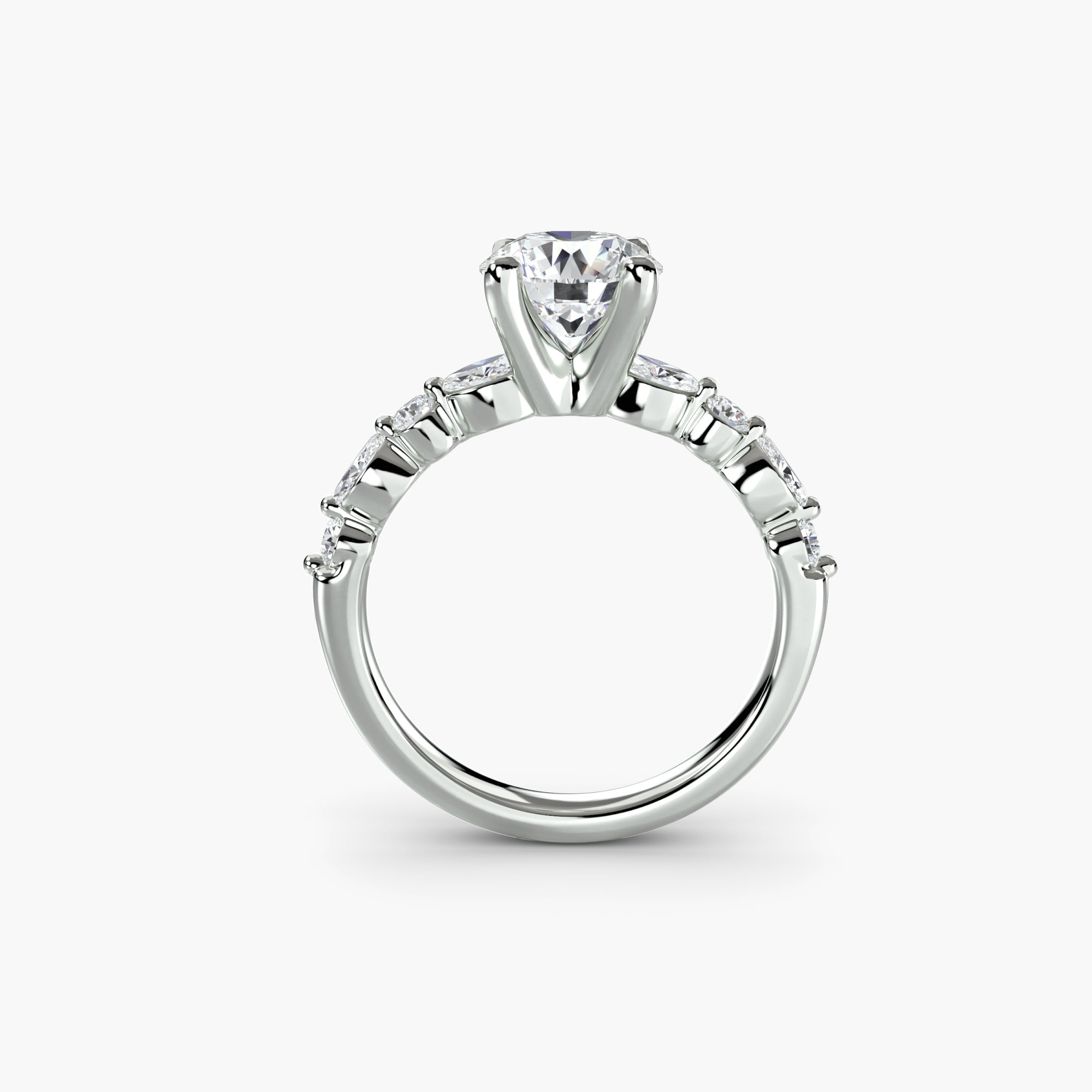 Solitaire with Eternity Pavé 2 EclectiCarat
