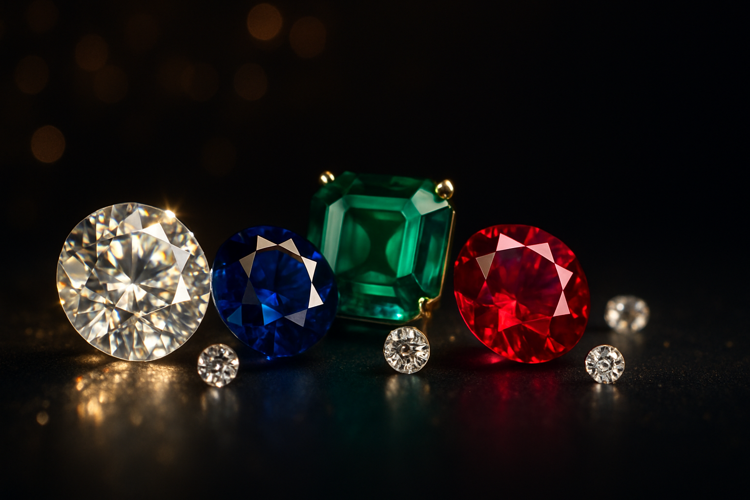 generate a new hero banner with gemstone elements and maintain luxurious feel for a banner